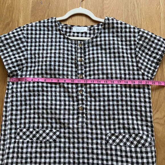 Black and white gingham midi dress by Olive - Picture 3 of 3